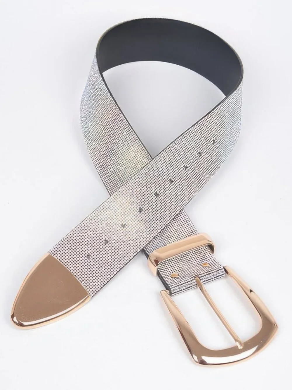 Multi Metal Rhinestone Belt